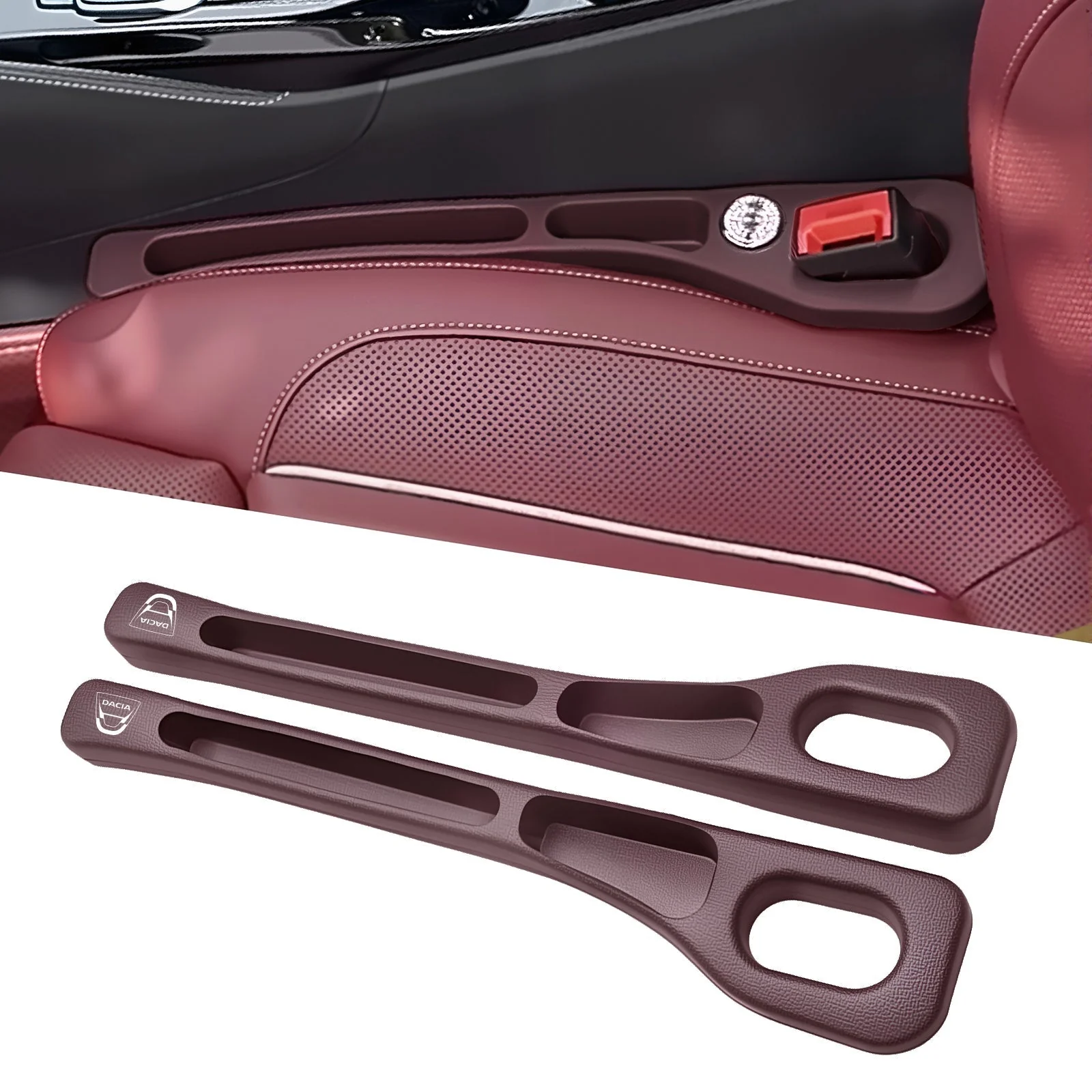 Eptchn Car Seats Gap Filler Dual with Belt Slot - Image 90